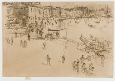 The Riva』第2号、1879-1880年。 作： James Abbott McNeill Whistler