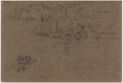 リーヴァ、ヴェネツィア。 作： James Abbott McNeill Whistler