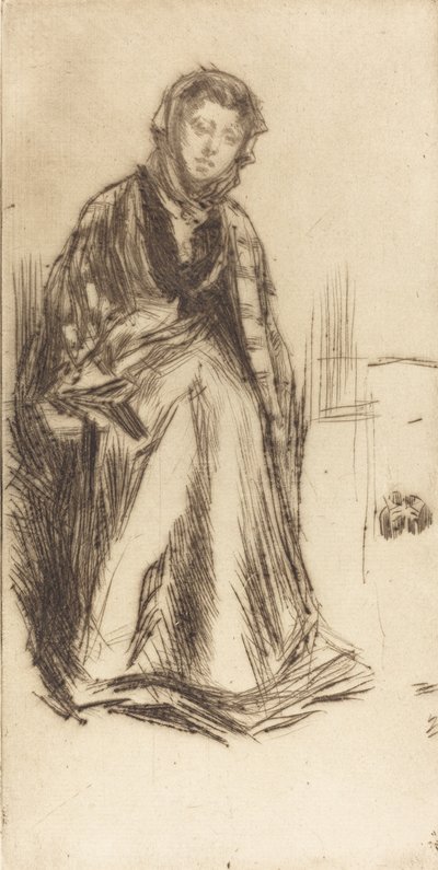 スコッチ・ウィドウ、1875年。 作： James Abbott McNeill Whistler