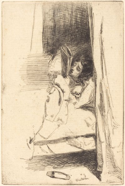 スリッパ、1858年。 作： James Abbott McNeill Whistler