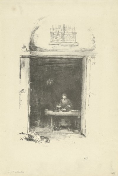 ザ・スミス、パッサージュ・デュ・ドラゴン 作： James Abbott McNeill Whistler
