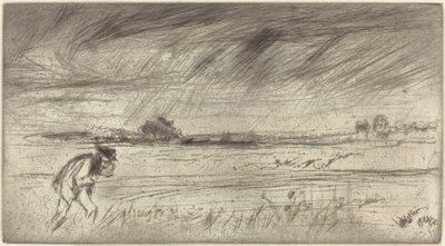 1861年の「嵐」。 作： James Abbott McNeill Whistler