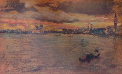 嵐、日没、1880、1904 作： James Abbott McNeill Whistler