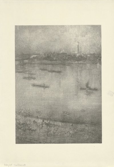 テムズ川 作： James Abbott McNeill Whistler