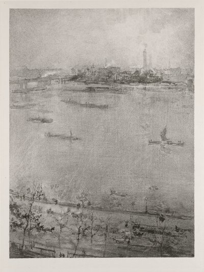 テムズ川、1896 作： James Abbott McNeill Whistler
