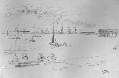テリスはエリスに向かって、c1877、1904 作： James Abbott McNeill Whistler