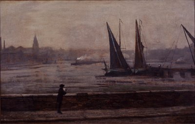 バタシー橋からのテムズ川 作： James Abbott McNeill Whistler