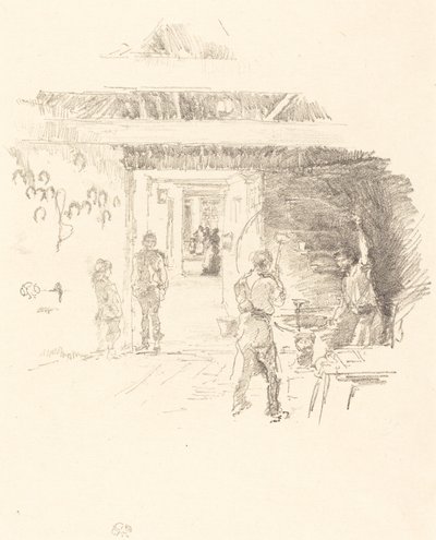 The Tyresmith、1890年。 作： James Abbott McNeill Whistler