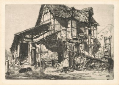1858年の「安全でない長屋」。 作： James Abbott McNeill Whistler
