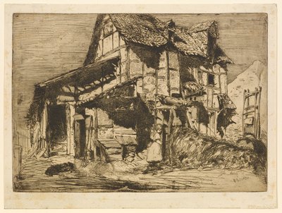 安全でない長屋、1858年。 作： James Abbott McNeill Whistler