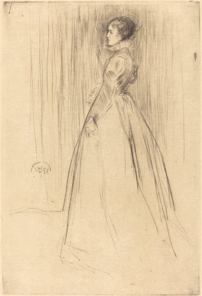 ベルベット・ドレス」1873年 作： James Abbott McNeill Whistler