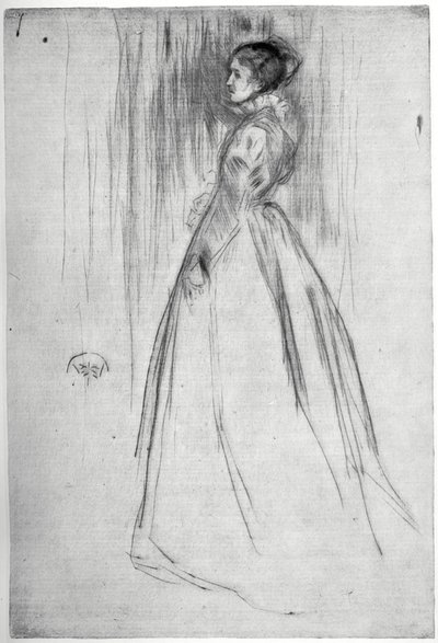 ベルベットのドレス、1873 1904。 作： James Abbott McNeill Whistler