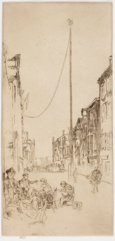 ベネチアンマスト、1879-1880年。 作： James Abbott McNeill Whistler