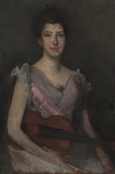 ヴァイオリン奏者、1894年頃（帆布に油彩） 作： James Abbott McNeill Whistler