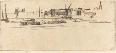 ホワイトタワー、1875年頃 作： James Abbott McNeill Whistler