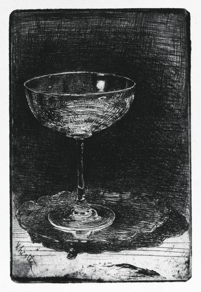 ワイングラス 作： James Abbott McNeill Whistler