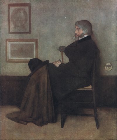 トーマスカーライルの肖像、ビビーズアニュアル、1916年〜1917年 作： James Abbott McNeill Whistler