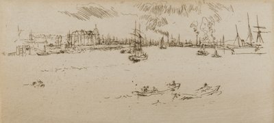 ティルベリー、1887年 作： James Abbott McNeill Whistler