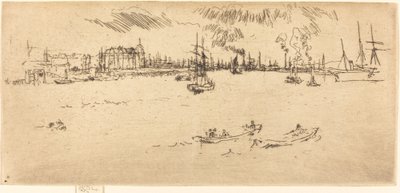 ティルベリー、1887年 作： James Abbott McNeill Whistler