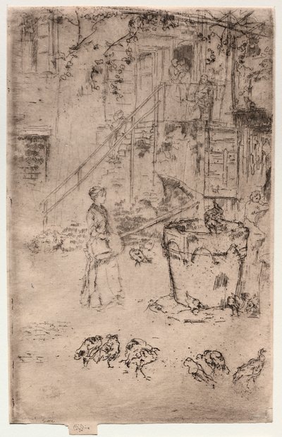 七面鳥。 作： James Abbott McNeill Whistler