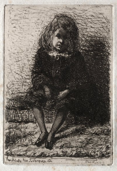 自然からの12のエッチング：リトルアーサー、1858。 作： James Abbott McNeill Whistler