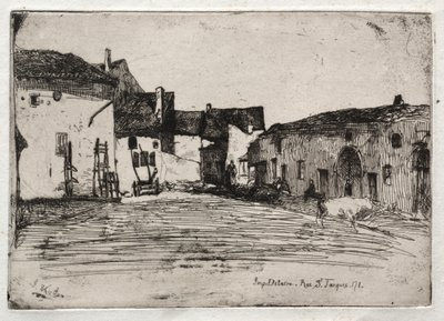 自然からの12のエッチング：Liverdun、1858。 作： James Abbott McNeill Whistler