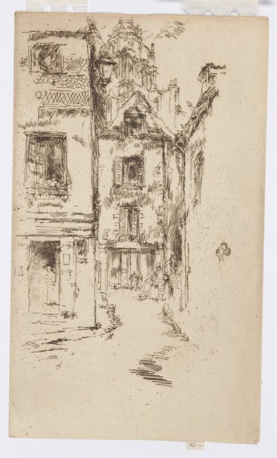 大聖堂の下、ブロワ 作： James Abbott McNeill Whistler