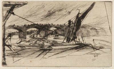 ボクスホール橋、1861 年。 作： James Abbott McNeill Whistler