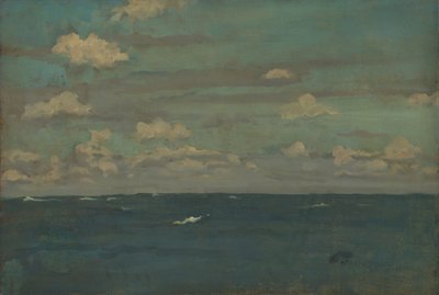バイオレットとシルバー-深海（1893年）。 作： James Abbott McNeill Whistler