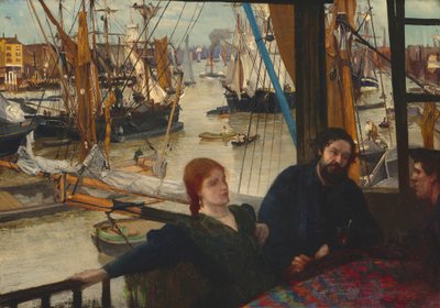ワッピング、1860-1864。 作： James Abbott McNeill Whistler