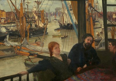 ワッピング、1860-64 作： James Abbott McNeill Whistler