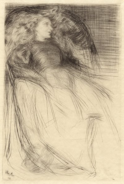 疲れた、1863年。 作： James Abbott McNeill Whistler