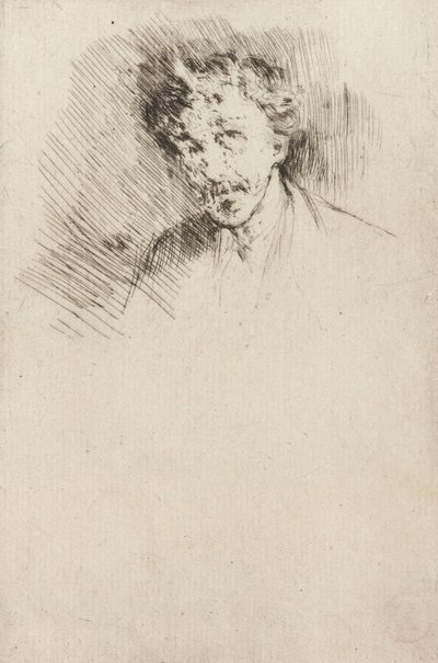 Whistler with the White Lock, 1879年。 作： James Abbott McNeill Whistler