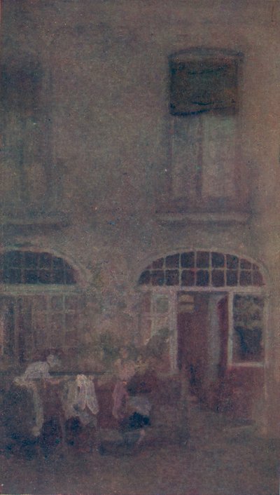 ホワイトアンドグレイザホテルコートヤードディエップ、1885年、1904年 作： James Abbott McNeill Whistler