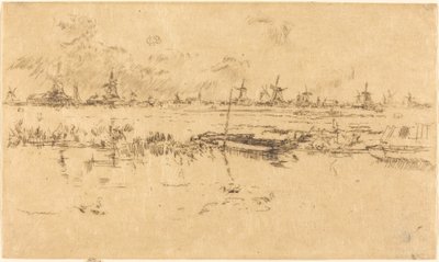 ザーンダム、1889年。 作： James Abbott McNeill Whistler