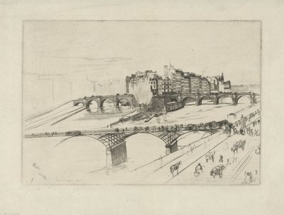 シティアイランド 都市の島、パリ 作： James Abbott McNeill Whistler