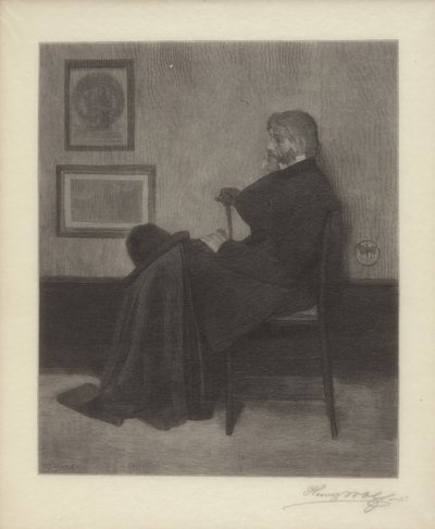 Thomas Carlyle (gravura em madeira) 作： James Abbott McNeill & Wolf Henry (1852 1916) Whistler