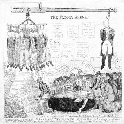 「ブラッディアリーナ」、印刷されたニューベリーポート、1806年5月13日 作： James Akin