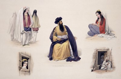 チャールズハゲ（1810-88）とルイハゲ（1806-85）によって彫刻された、「アフガニスタンのスケッチ」からの、陛下のシャースージャウールマルク（1780-1842）の肖像画、ヘンリーグレイブス、1842年（点灯する色 作： James Atkinson