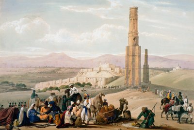 ガンジーの要塞と要塞、第1アングロアフガン戦争、1838〜1842年、c1850。 作： James Atkinson