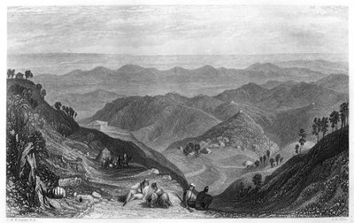 ムスーリーとインドのドーン渓谷、c1860。 作： James B. Allen