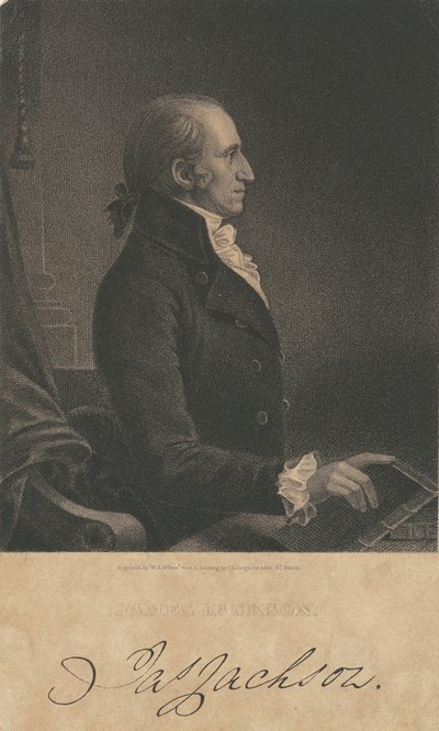ジェームズ・ジャクソン 作： James B. Longacre, after Charles Balthazar Julien Févret de Saint Mémin, William A. Wilmer engraver