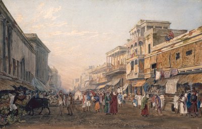 カルカッタの眺め、1820年頃（アクアチント） 作： James Baillie Fraser