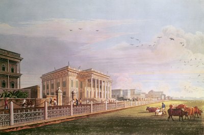 カルカッタ市庁舎、ロバートハヴェルによって刻まれたパブ。 1824 作： James Baillie Fraser