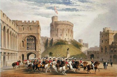 西側から見た四角錐-ロシア皇帝とアルバート公（1819-61年 作： James Baker (after) Pyne