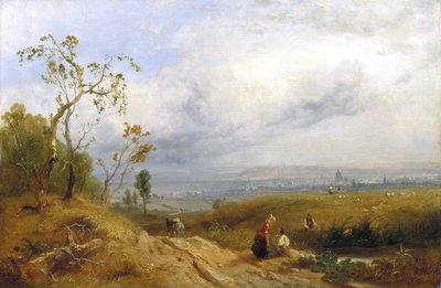ハムステッドヒースからメトロポリスを覗く」1841年 作： James Baker Pyne