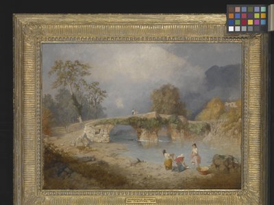 Limpando para o bom tempo, Beddgelert, North Wales (óleo sobre tela) 作： James Baker Pyne
