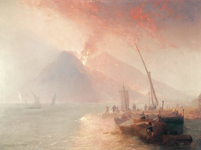 ベスビオ山の噴火、1856年 作： James Baker Pyne