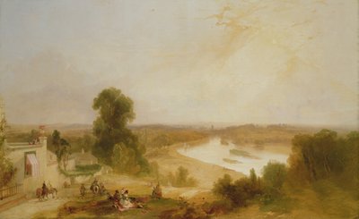 リッチモンドヒルからのテムズ川の眺め、1835 作： James Baker Pyne