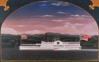 パドル蒸気船メタモラ、1859 作： James Bard